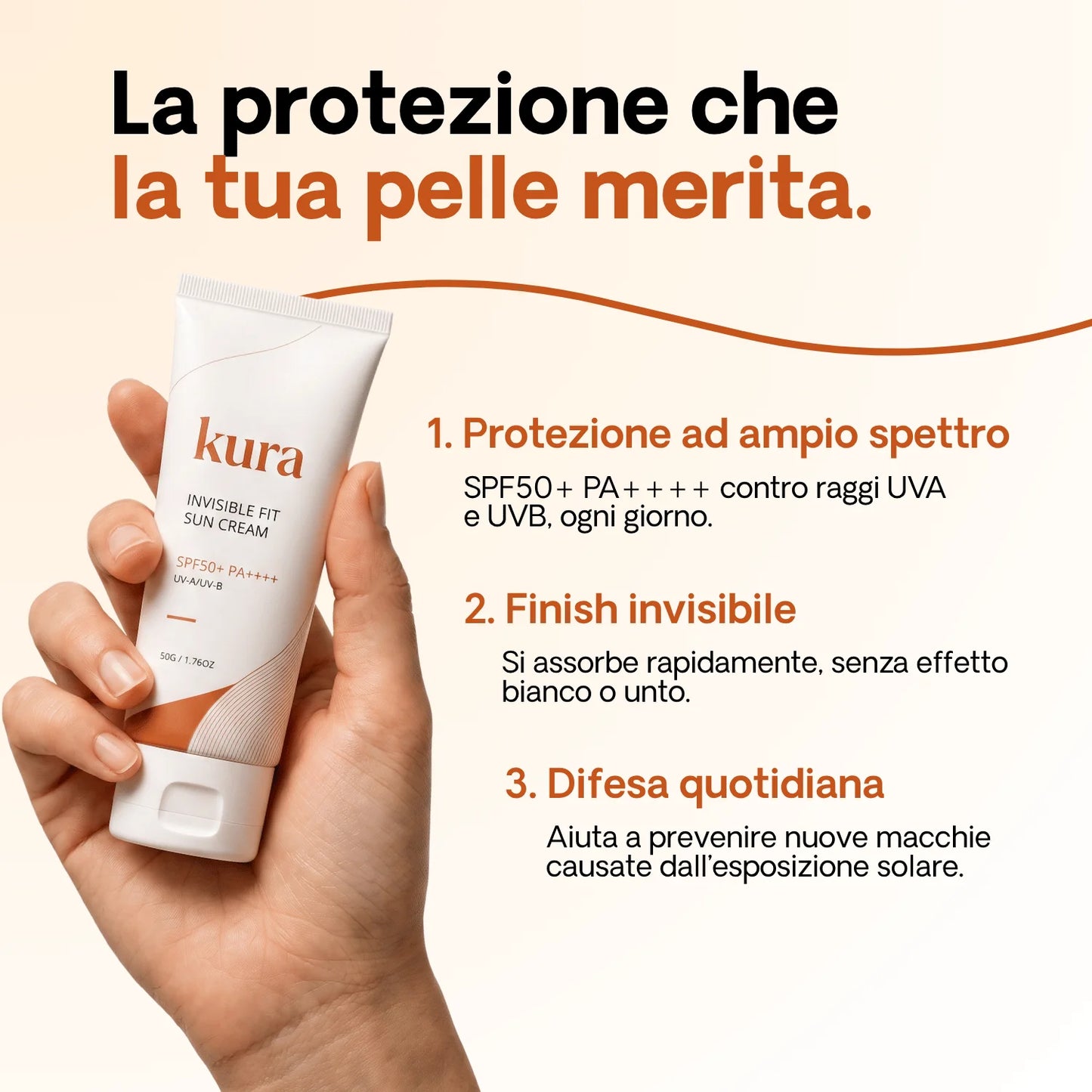 Protezione Solare SPF50+ Anti-Cicatrici